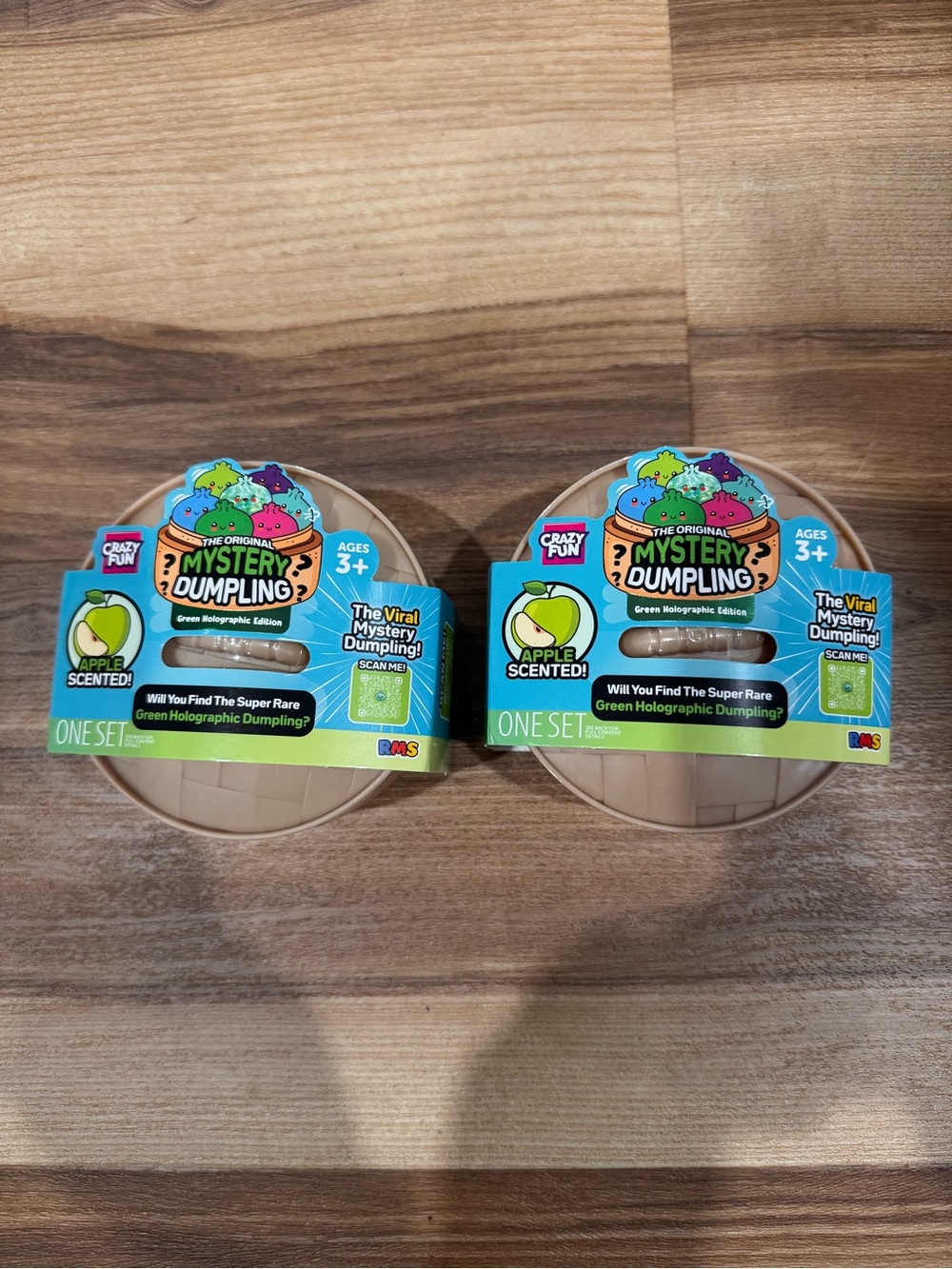 RMS Mystery Dumpling Kids Toy - Apple Scented Green (Set of 2)